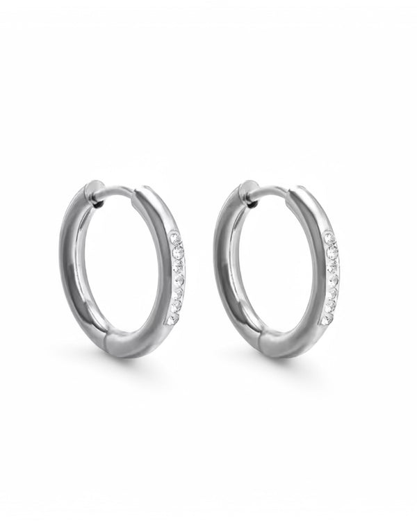 Orecchini Big Crystal Hoop