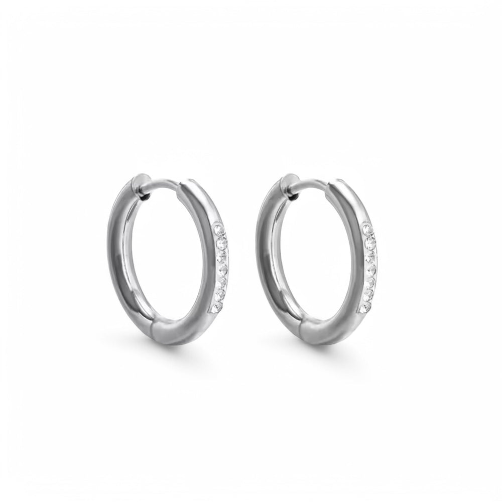 Orecchini Big Crystal Hoop