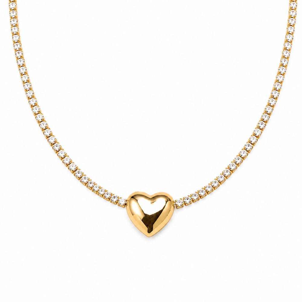 Collana Tennis Cuore