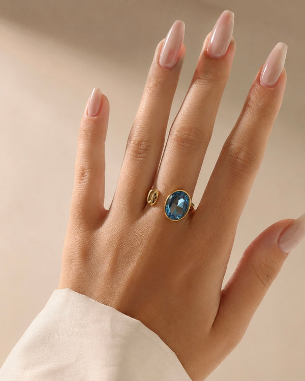 Anello Oval Ocean