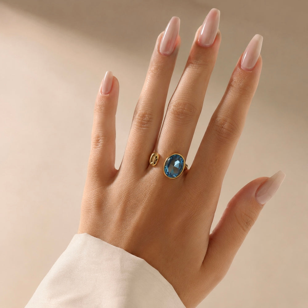 Anello Oval Ocean