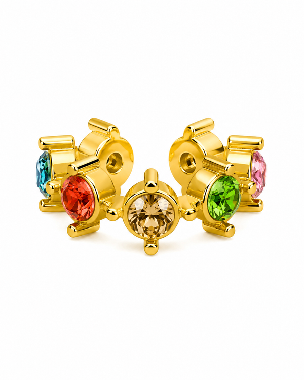Ear Cuff Coral Rainbow