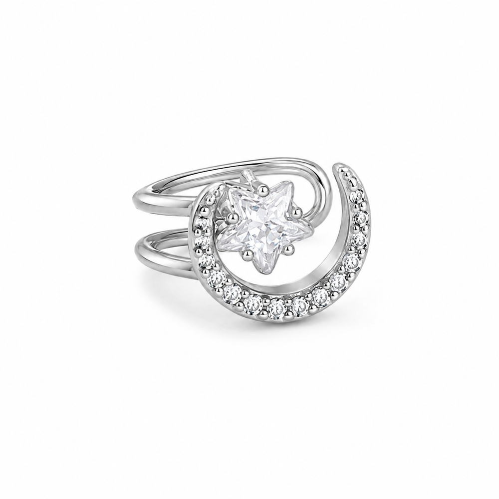 Ear Cuff Luna di Cristallo