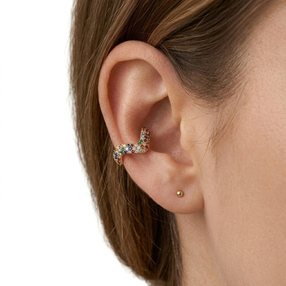 Ear Cuff Onda Raimbow