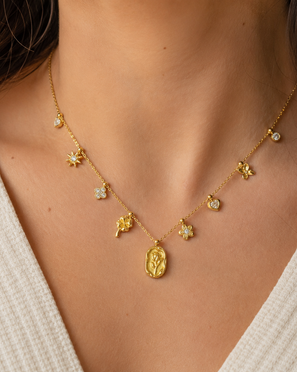 Collana Crystal Flora