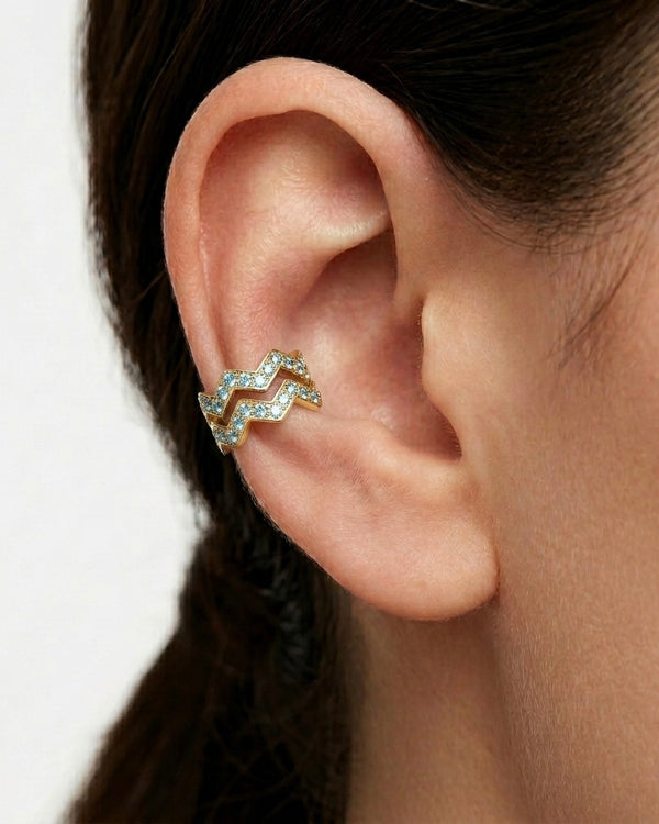 Ear Cuff Cyber Wave