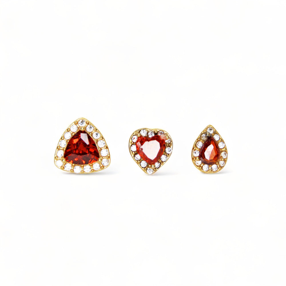 Set 3 Orecchini Crownelle