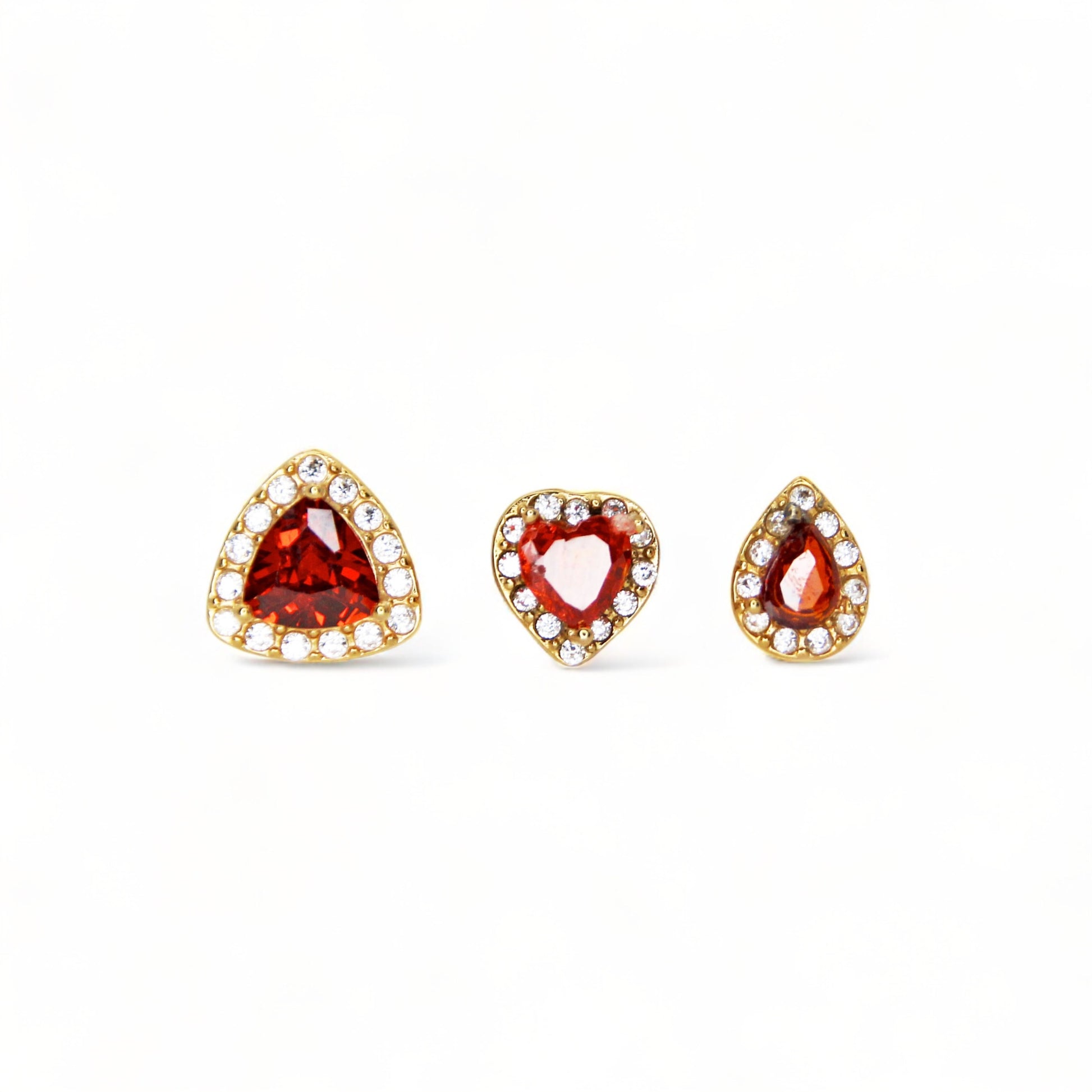 Set 3 Orecchini Crownelle