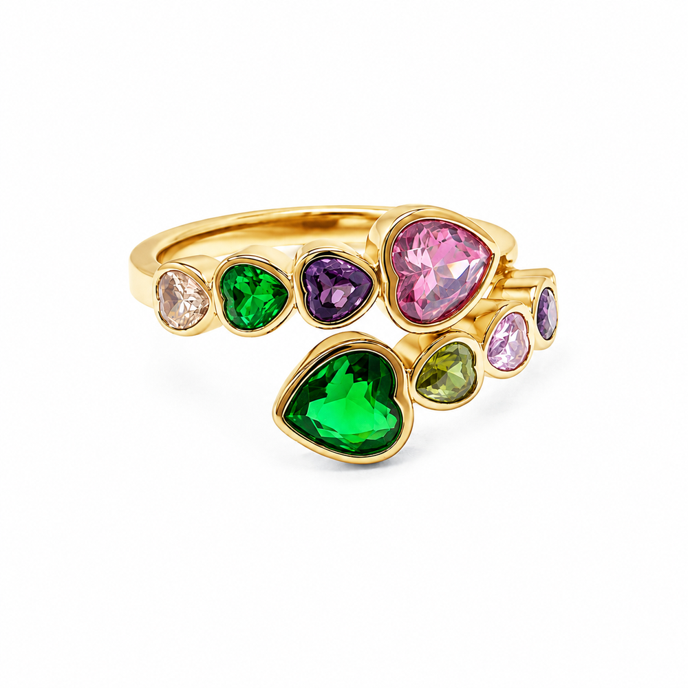Anello Kaleo Heart Multicolore