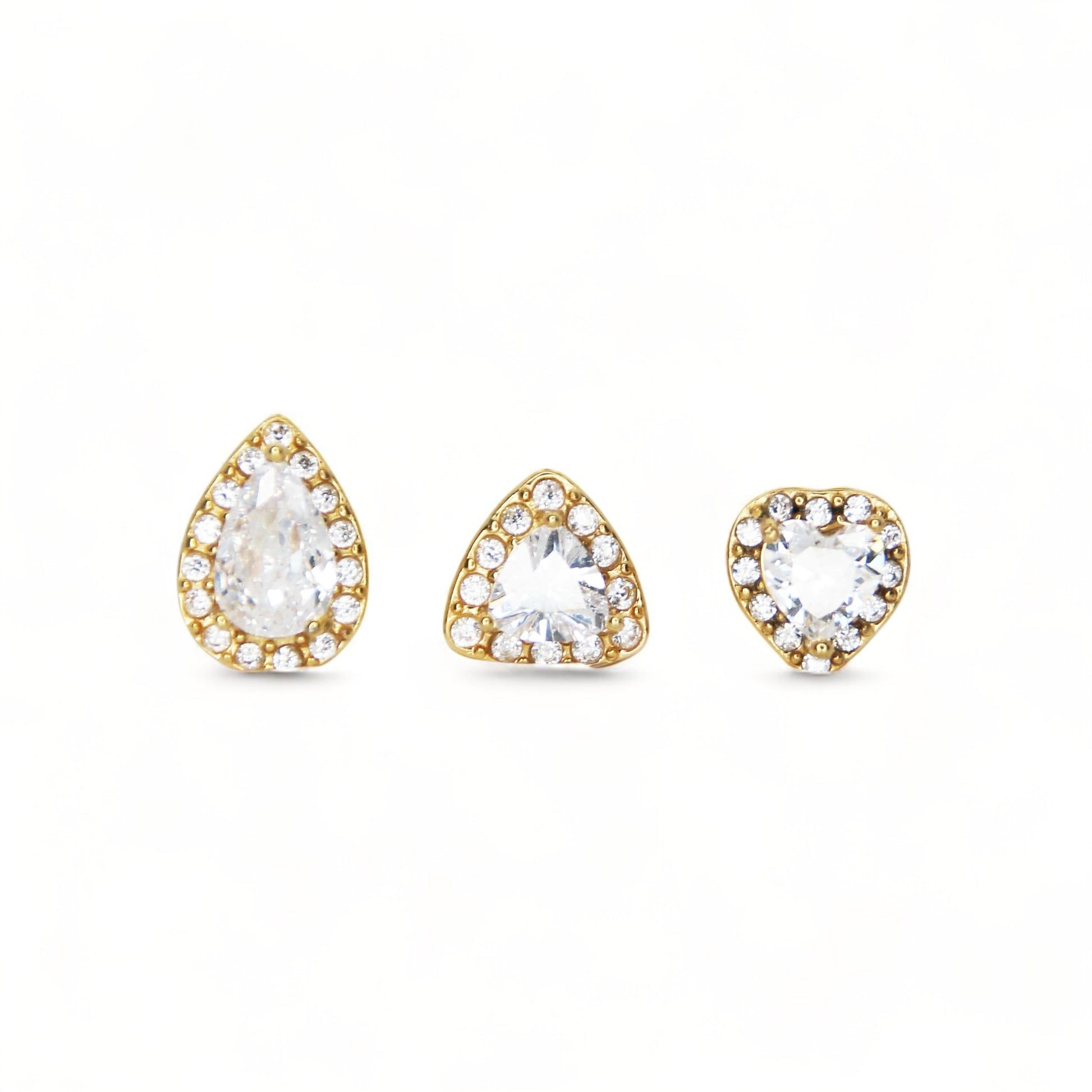 Set 3 Orecchini Crownelle