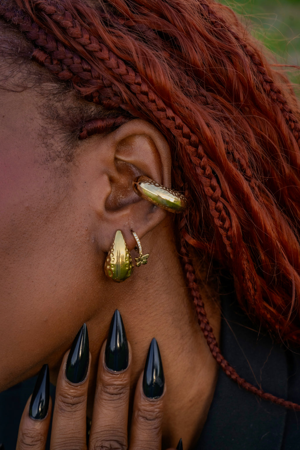 Hammered Chunky Ear Cuff