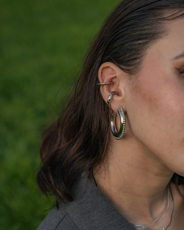 Ear Cuff Chunky Small hammered