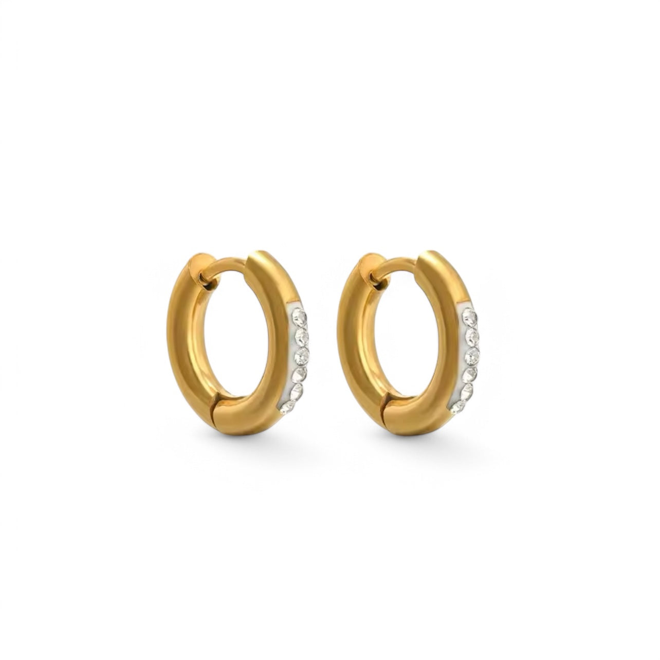 Orecchini Small Crystal Hoop
