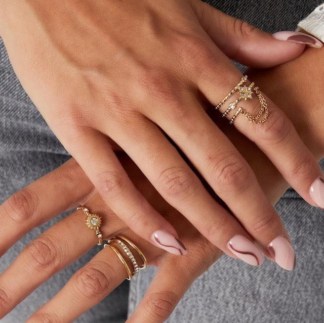 Galaxy Chain Ring