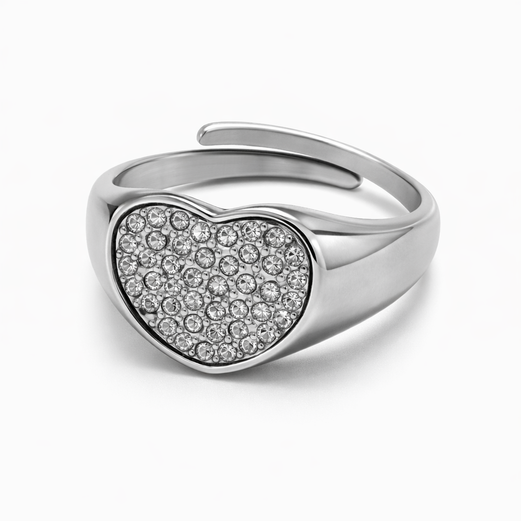 Anello Sparkling Heart