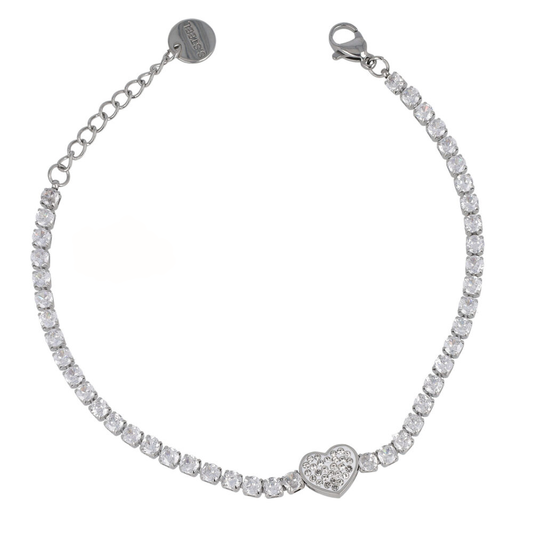 Sparkling Heart tennis bracelet