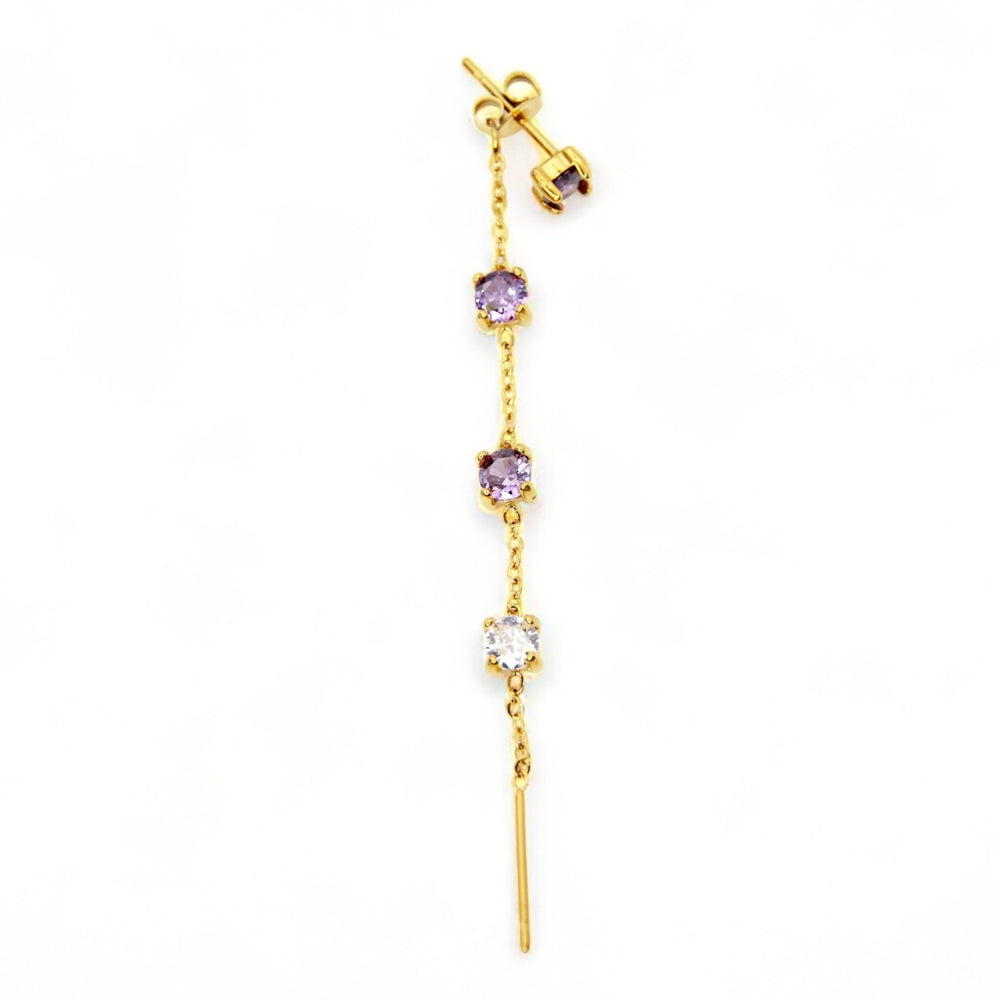 Multicolor Light Waterfall Earring