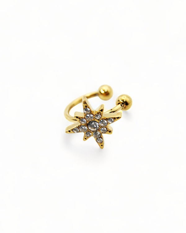 Ear Cuff Crystal Star