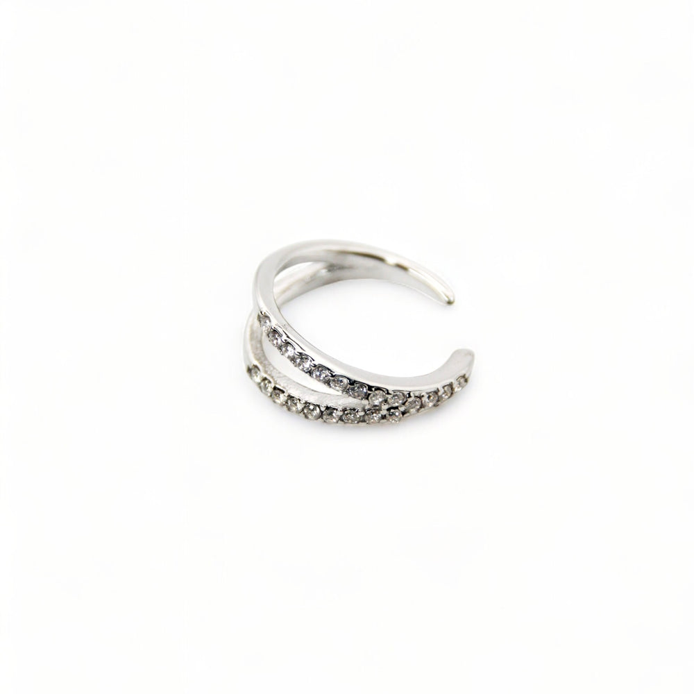 Double Sparkling Ear Cuff