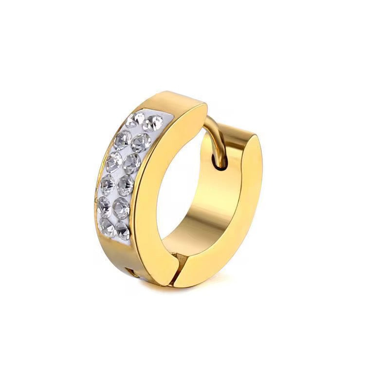 Orecchino Bold Crystal Hoop