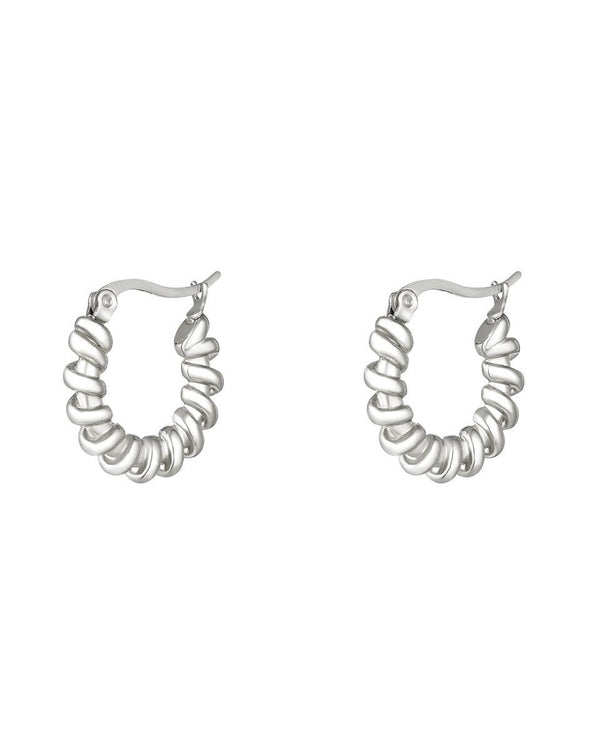Orecchini a cerchio Spiral