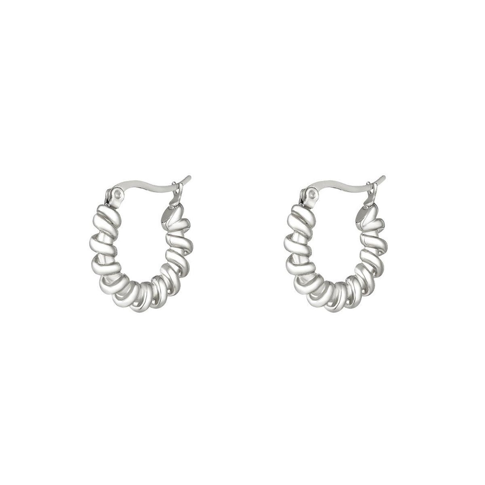 Orecchini a cerchio Spiral