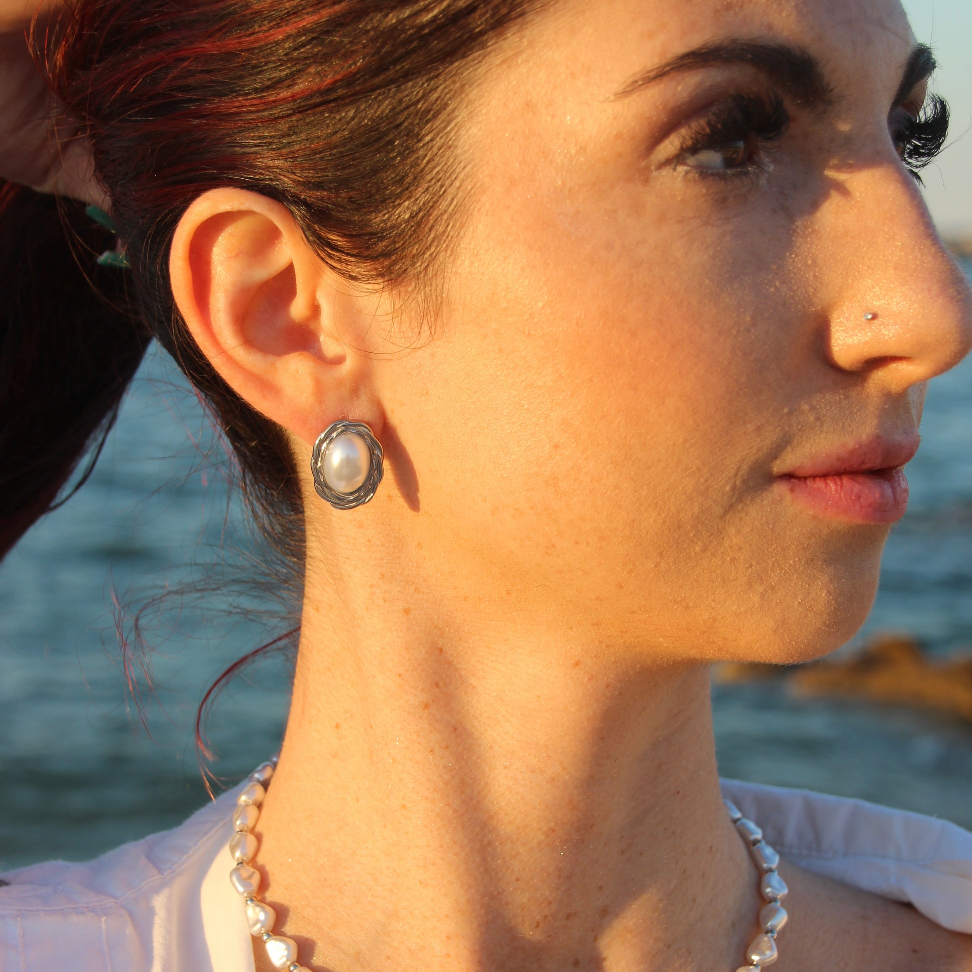 Orecchini Oval Pearl