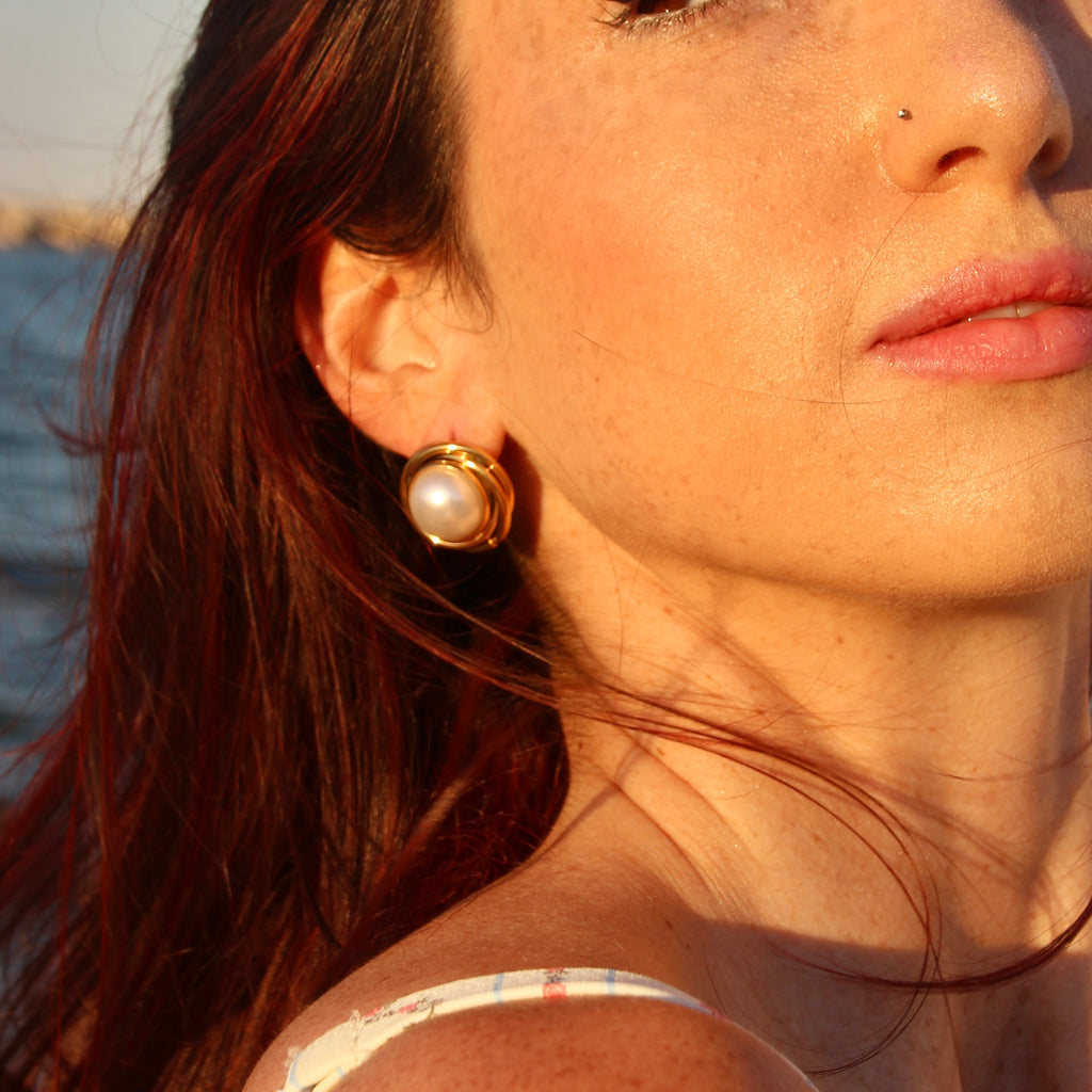 Orecchini Circle Pearl