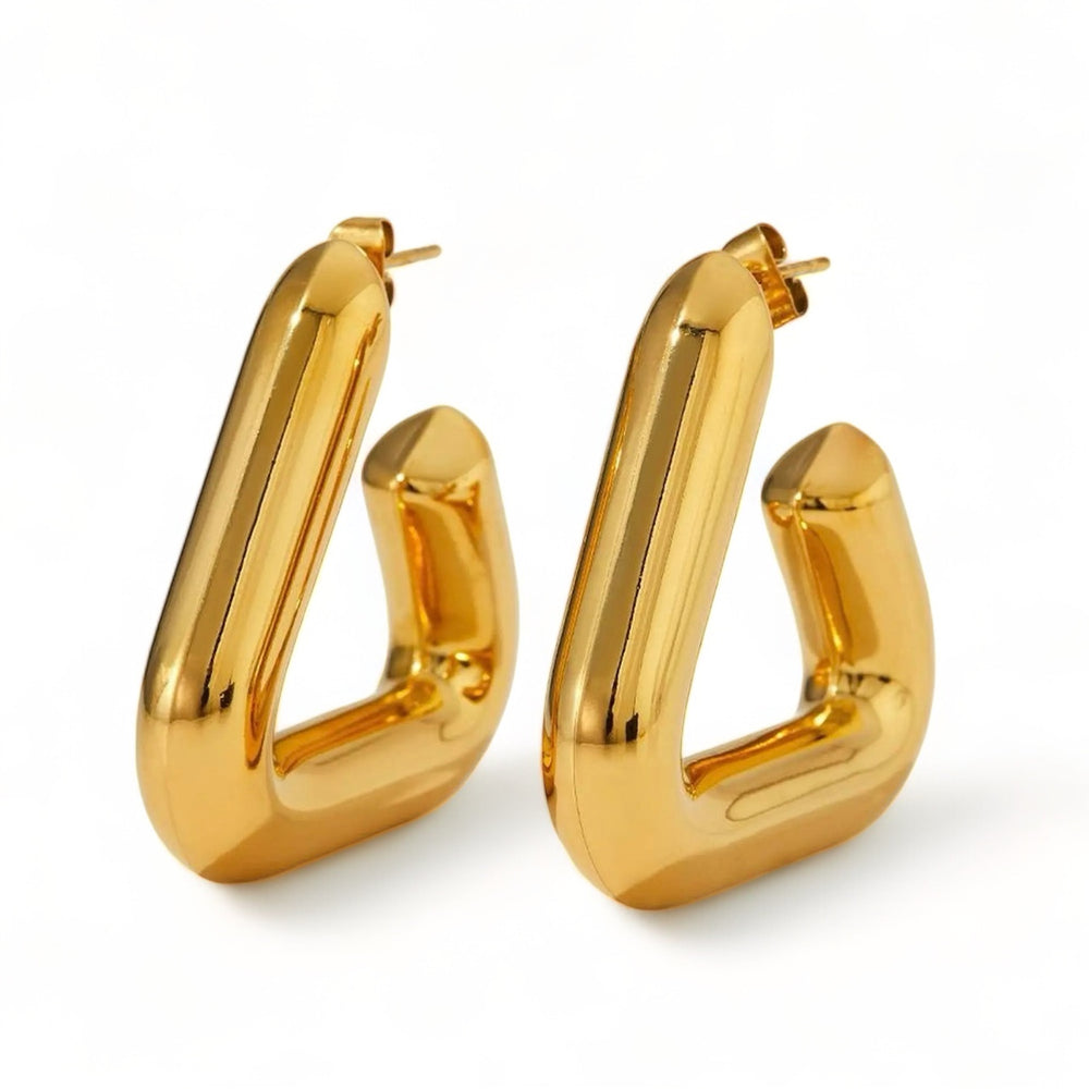 Chubby Triangle Earrings