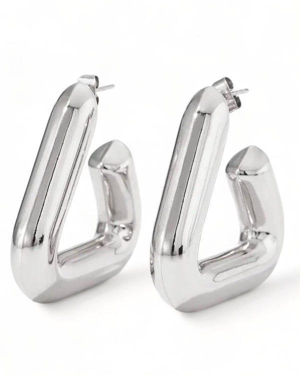 Chubby Triangle Earrings