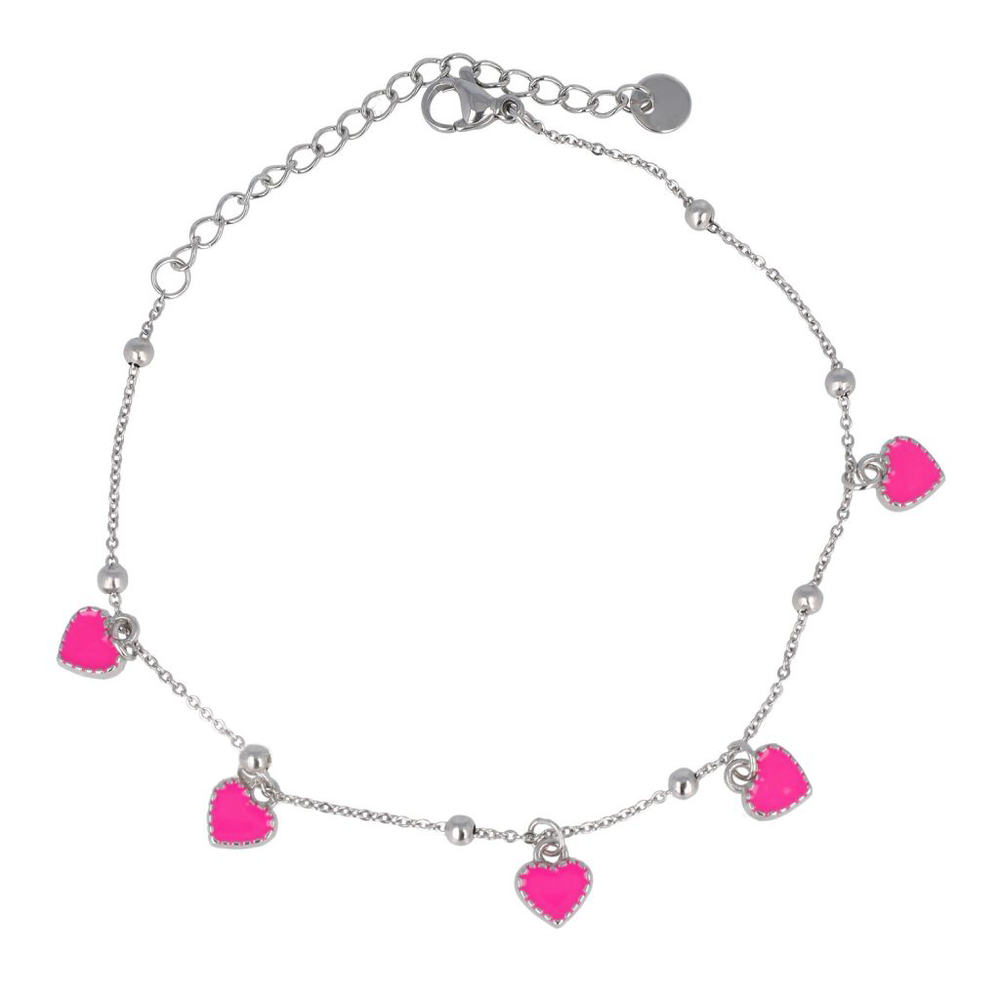 Colorful Hearts Anklet