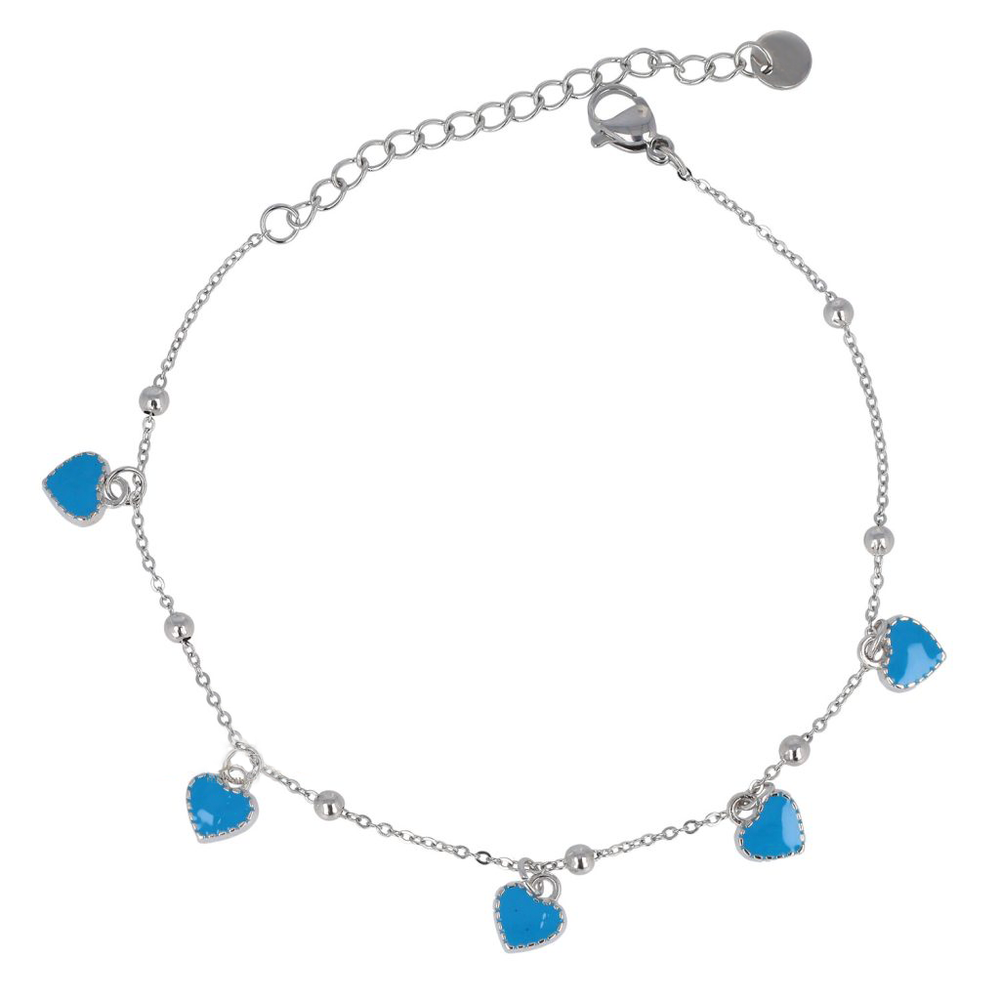 Colorful Hearts Anklet
