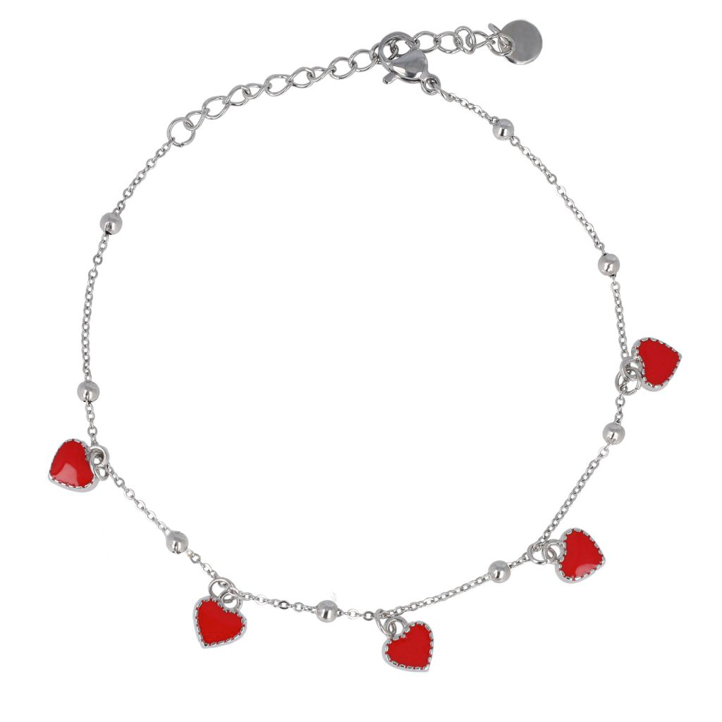 Cavigliera Colorful Hearts