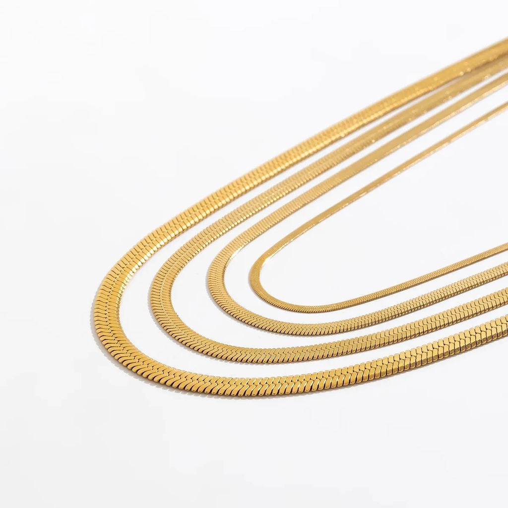 Collana Snake piatta
