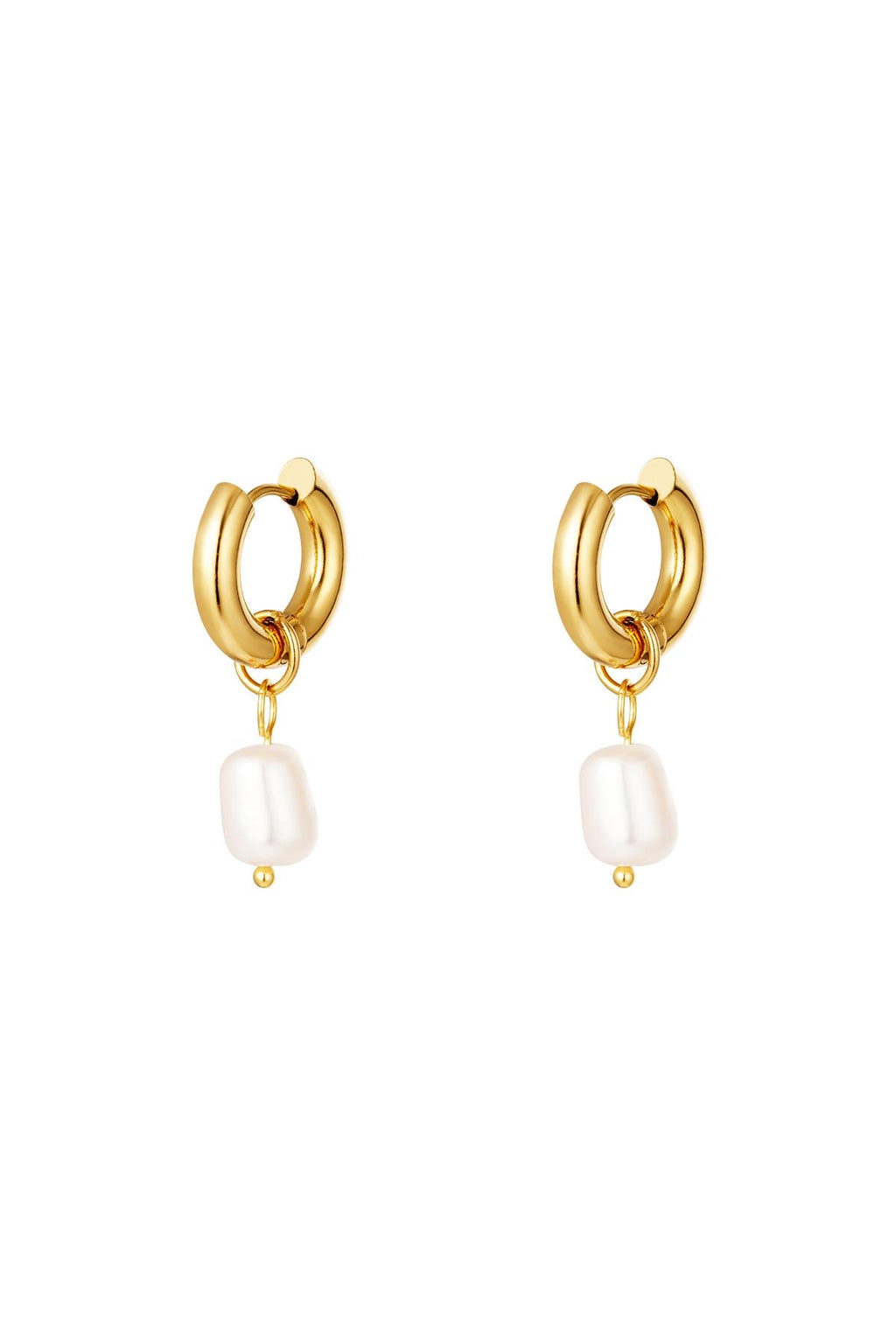 Orecchini Hoop con Perla