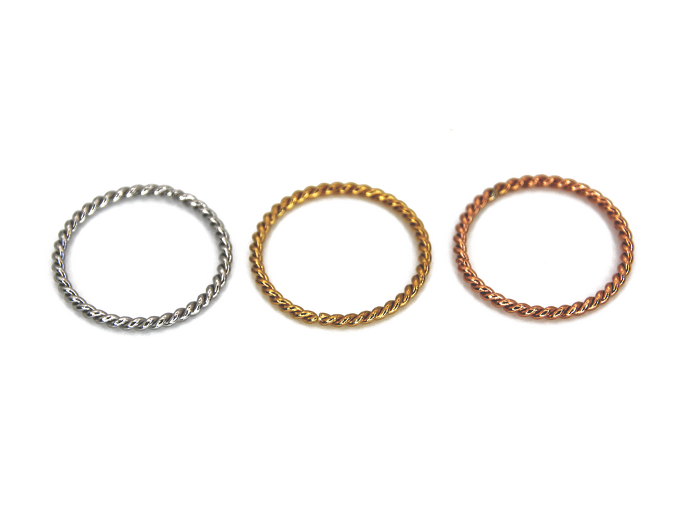 Braided wedding ring