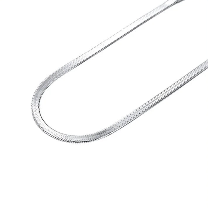 Collana Snake piatta