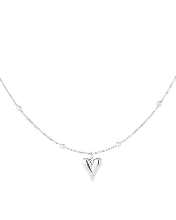Collana in acciaio con cuore