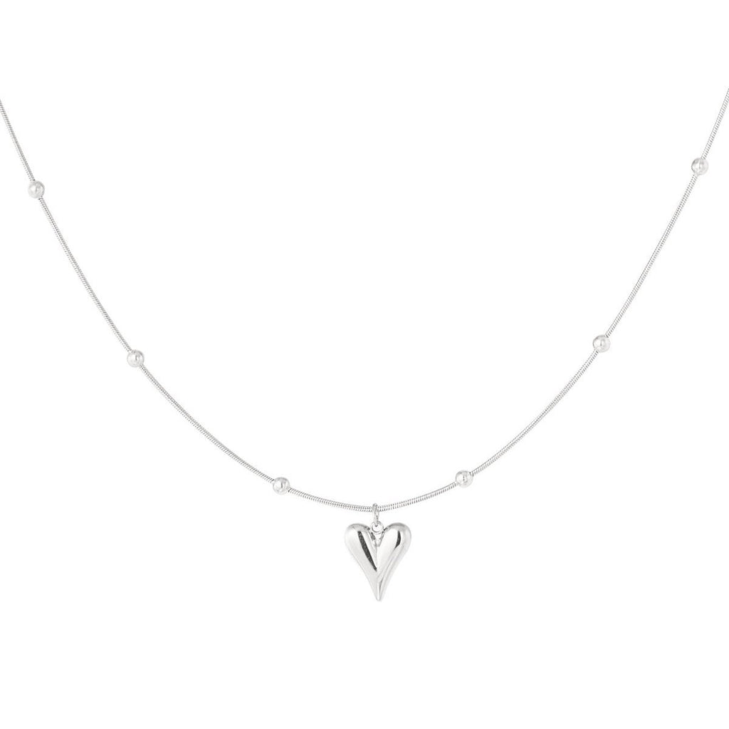 Collana in acciaio con cuore