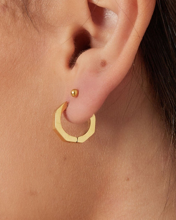 Octagon Small Earrings