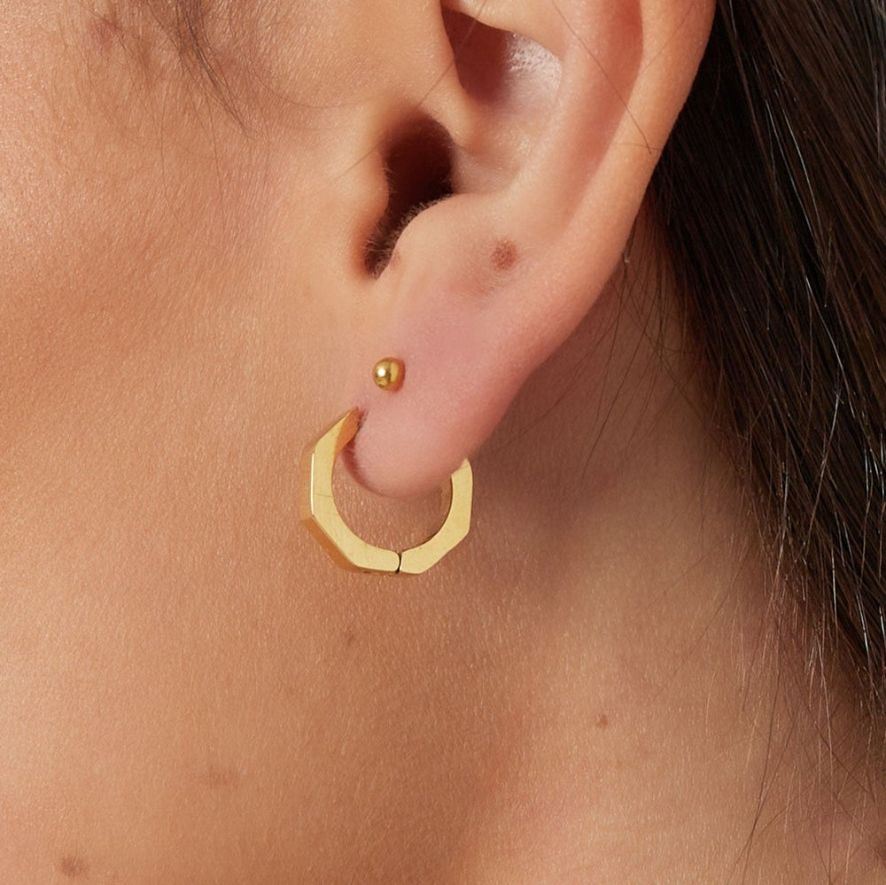 Octagon Small Earrings