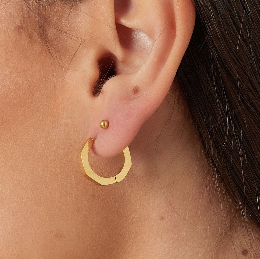 Octagon Small Earrings