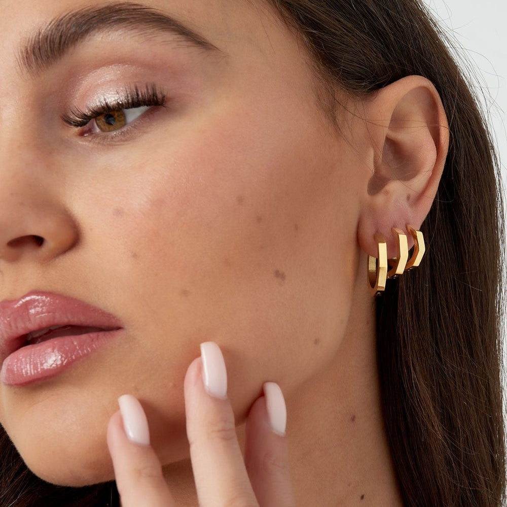 Octagon Small Earrings