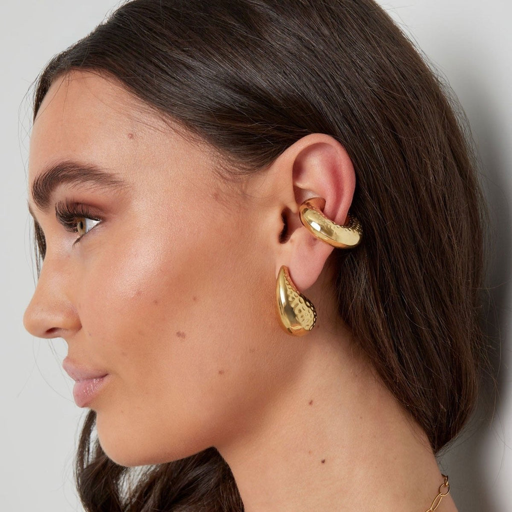 Hammered Chunky Ear Cuff