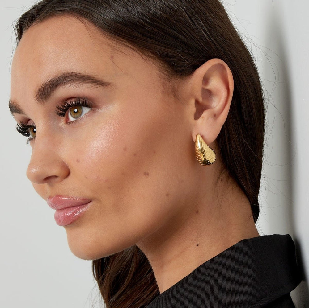 Drop Earrings Knurled
