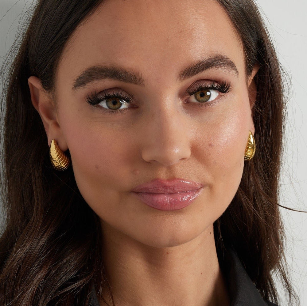 Drop Earrings Knurled