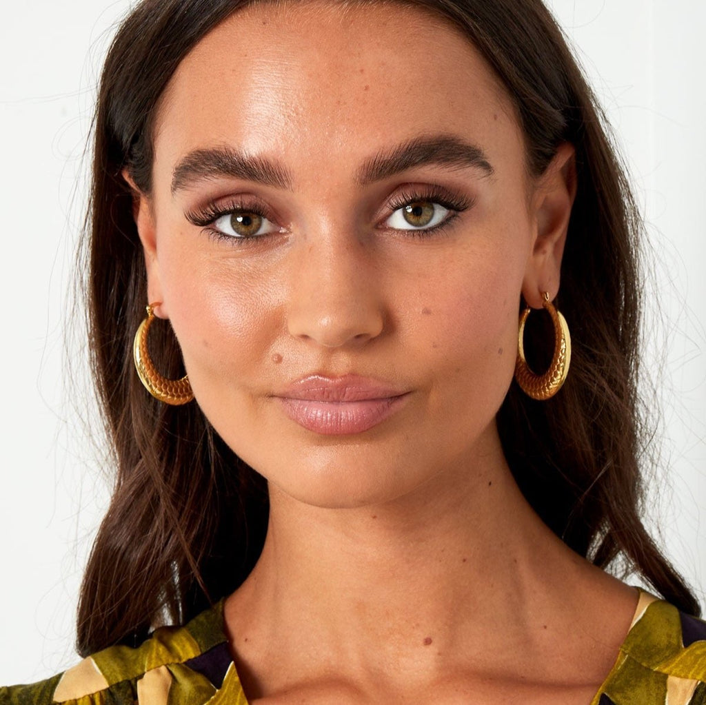 Python Circle Earrings