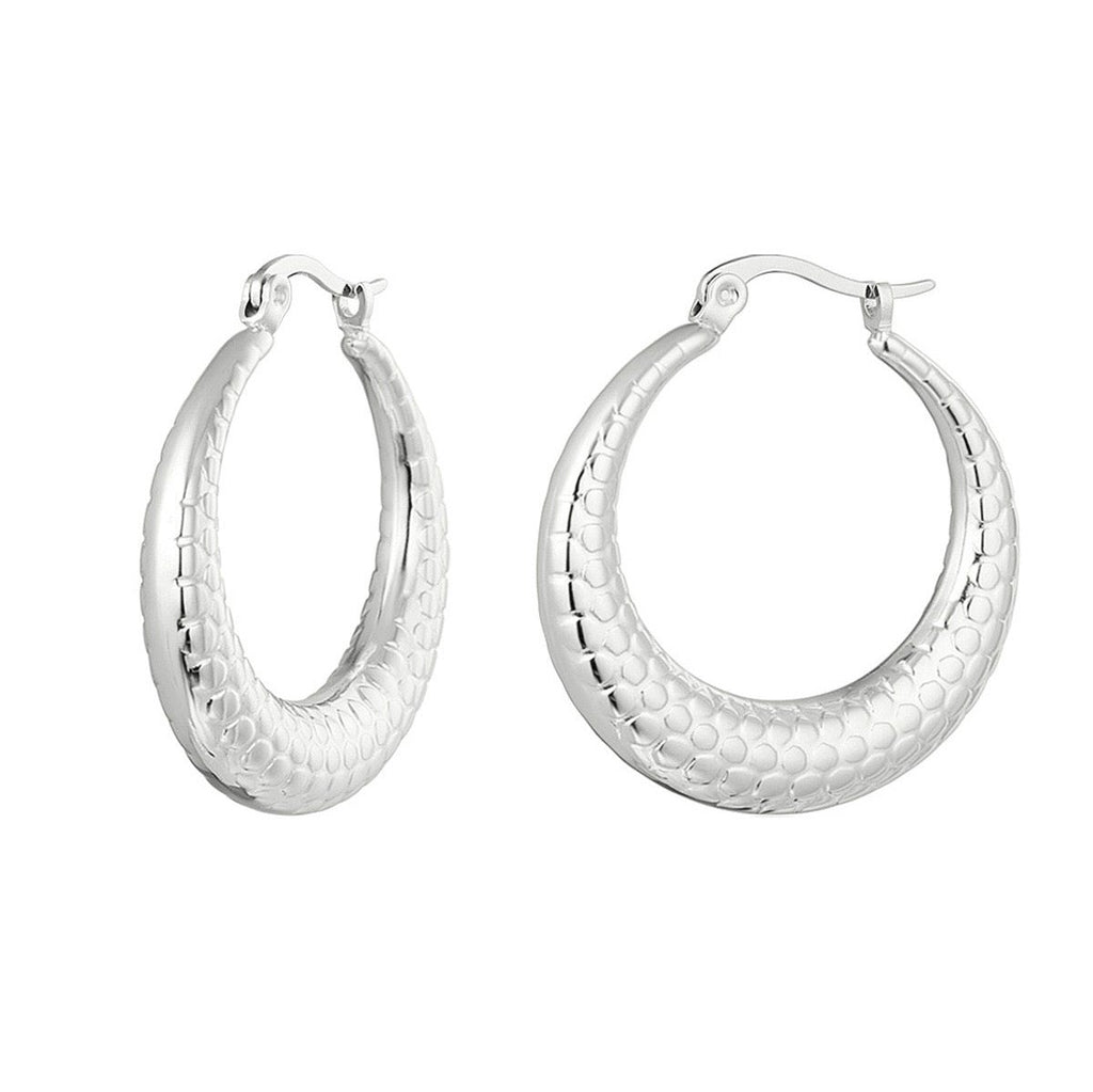 Python Circle Earrings