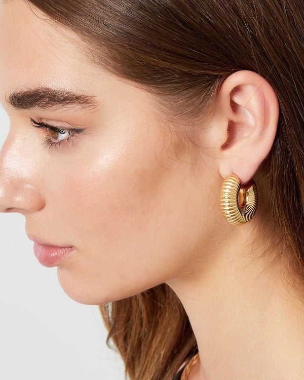 Chubby Knurled Earrings