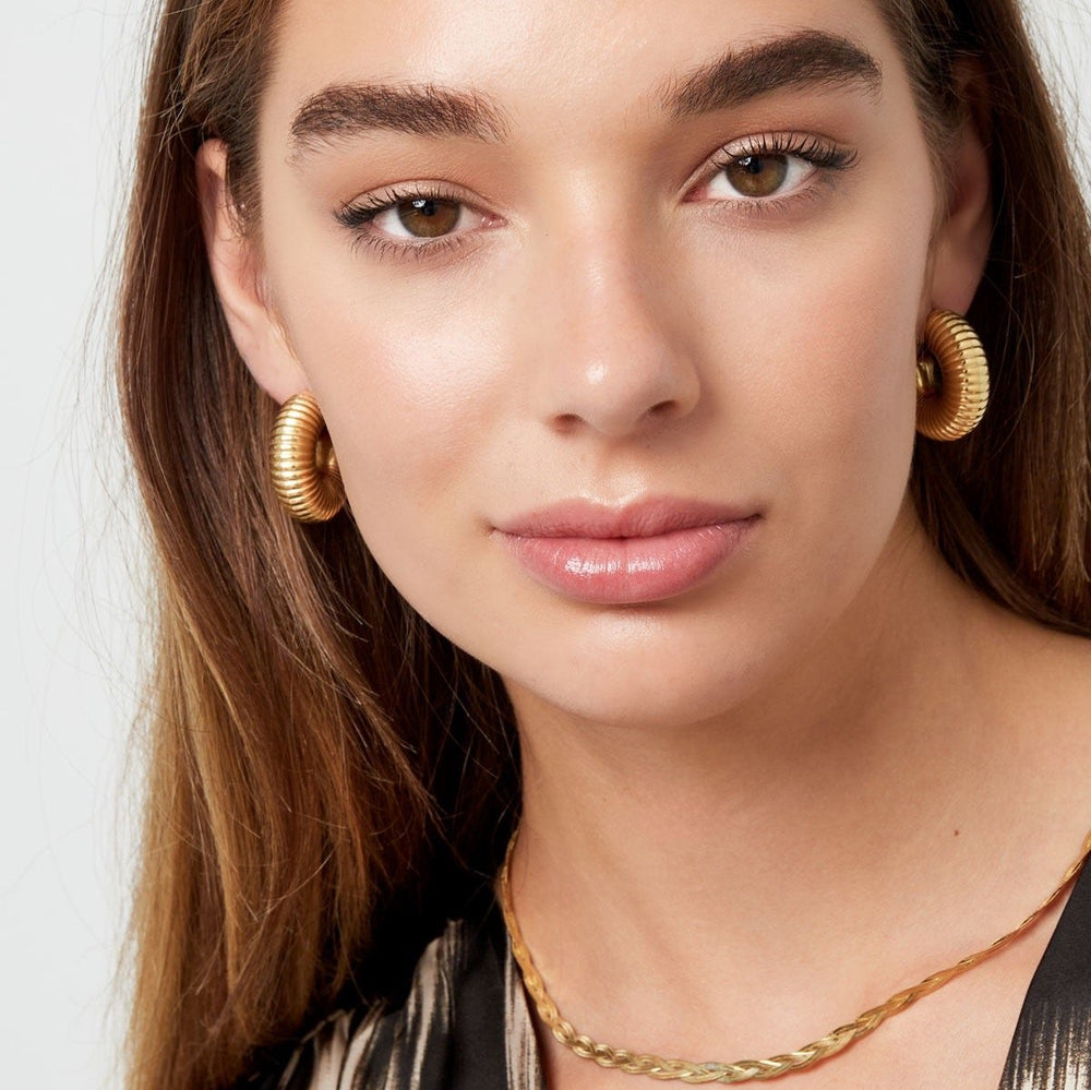 Chubby Knurled Earrings
